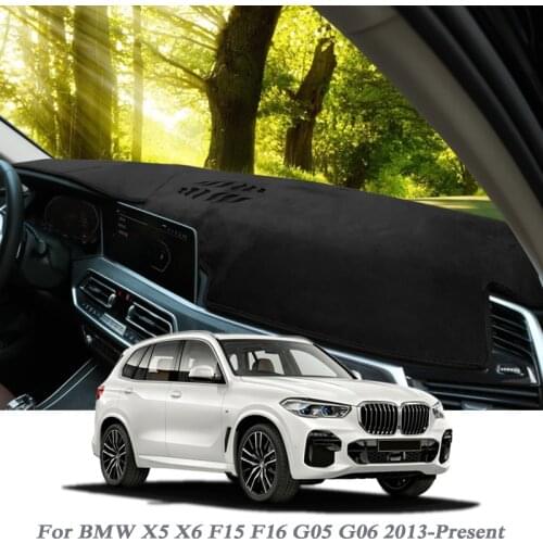 Car Styling Dashboard Avoid Light Pad Instrument Platform Cover Flannel Mat For BMW X5 X6 F15 F16 G05 G06 2013-Present LHD&RHD