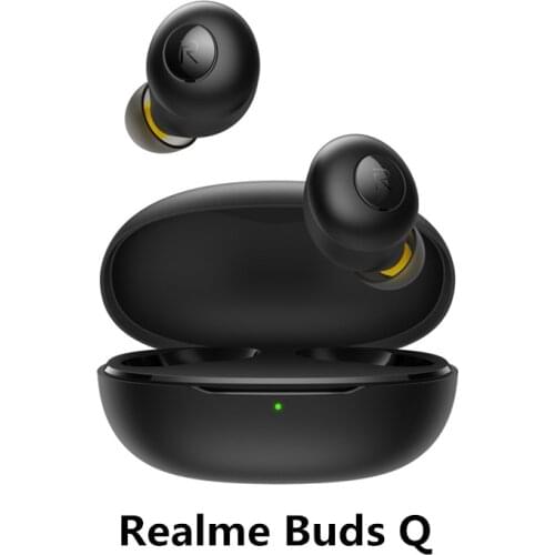 Realme Buds Q Wireless Earphones Bluetooth TWS 400mA Battery Charger Box Bluetooth 5.0 For Realme X2 Pro X50 Pro 6 6 android IOS