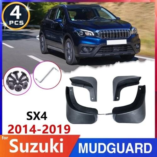Car Mud Flaps Fender Mudguard Splash Guards for Suzuki S-Cross SX4 2014-2019
