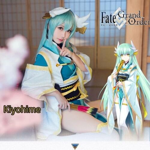 Fate Grand Order Kiyohime FGO Kimono Cosplay Costume Full Set Women Halloween Costume COSPLAYONSEN