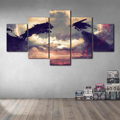 No Frame Oil Painting Canvas Abstract Poster Prints Wall Art Pictures Living Room Home Decor