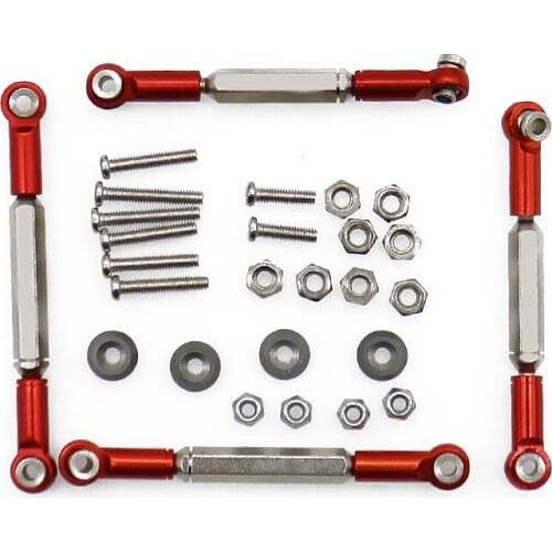 RCAWD Front Or Rear Length Adjustable Link Set For WPL Henglong C14 C24 Pickup Crawler Update Parts