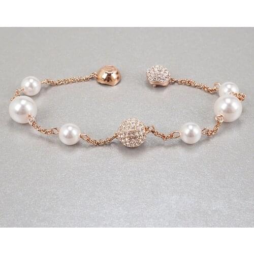 LB2040 New Rose Gold Pearl Bracelet