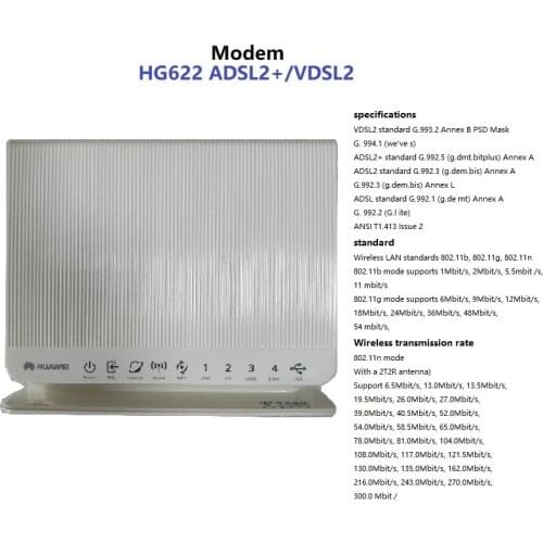 The HG622 VDSL CPE modem/router can bridge with CO for point-to-point use