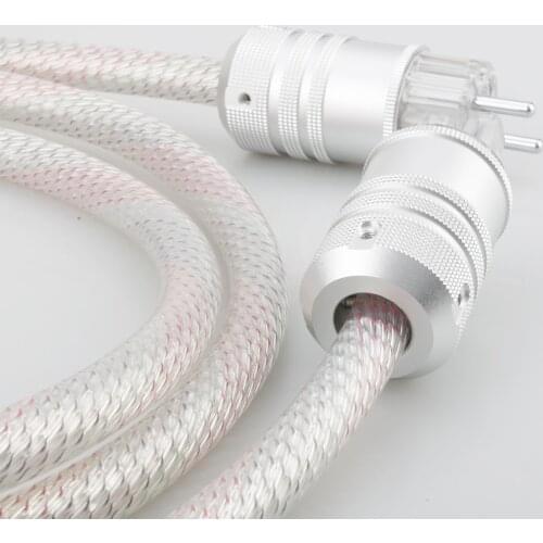 New Valhalla Schuko Power Line HIFI US POWER CABLE 7N OFC Power Cord with EU Plug Amplifier CD, Decoder, Power Wire