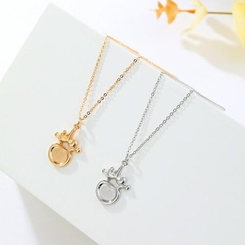 Harong Vertebra Necklace Pendant Chain Women Alloy Necklace Pewter Chiropractor Anatomy Spine Nurse Doctor Jewelry Accessories