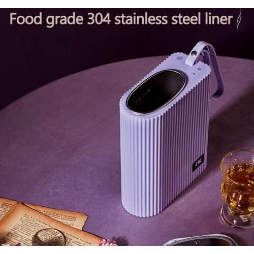 Zk30 Portable Electric Kettle Teapot Heat Preservation Water Boiler Travel Thermal Cup Adjustable Temperature Heated Kettle