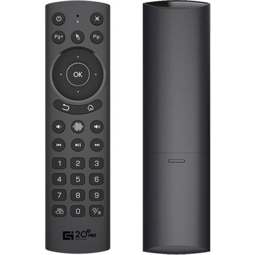 G20S PRO Backlit Wireless Air Mouse IR Learning 2.4G Gyroscope Smart Voice Remote Control for TOX1 Android TV Box