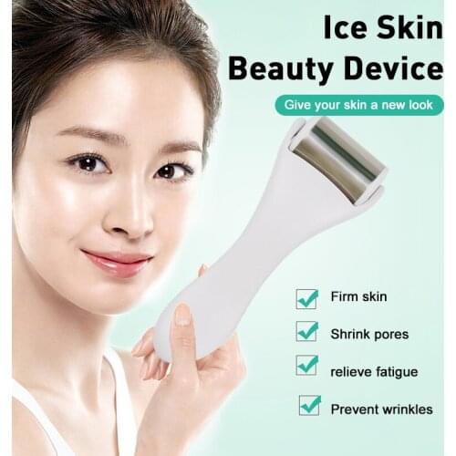1PC Facial Ice Roller Massager Skin Lifting Face Lift Massager Anti-wrinkles Pain Improve Dry Skin Portable Face Skin Care Tool