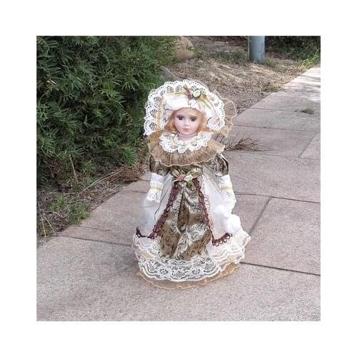 Height 41CM Russian ceramic doll home decoration Victoria Style Ceramic Classical Doll home decoration Girl gifts furnishings