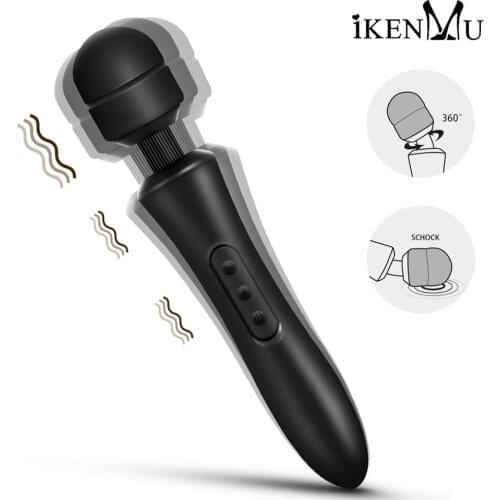 Magic Wand Handheld Massager AV Stick Powerful Vibrating Sex Toy Couples,G-spot And Clitoris Body Massage For Women iKenmu Sex
