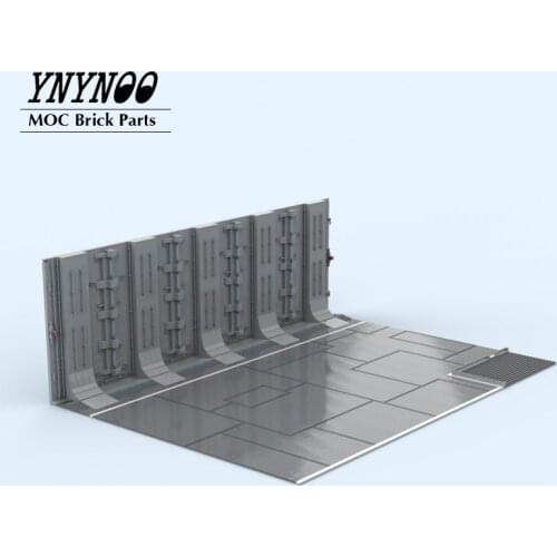 2574Pcs Parts MOC - Hangar Bay Display fit for 75192 UCS Millennium Toys Spaceship Building Blocks Bricks Model Showing