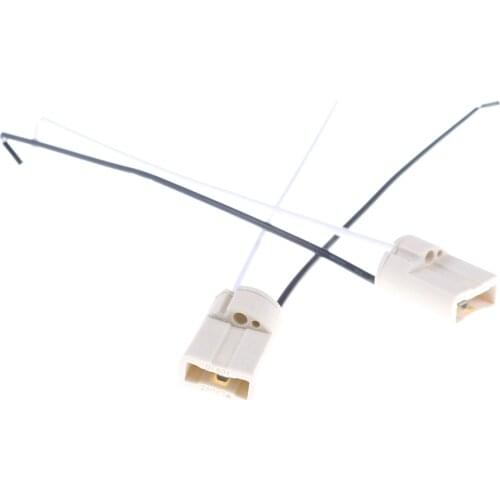 5pcs 5A Lamp Holder G9 Lamp Base Socket Adapter Converter Connector Cable LED Halogen Light Bulb Base Ceramic 110-220V