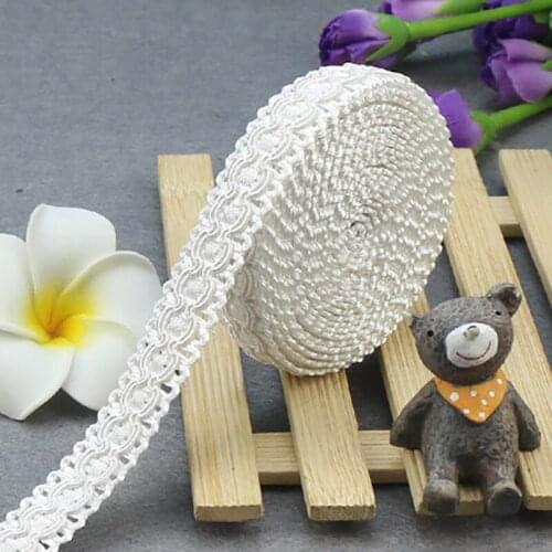5 Yards) 4.5M Handmade Ethnic Embroidered Webbing Indian Lace Trim DIY Sewing Net Yarn Ribbons Clothing Accessories Decor 1.8cm