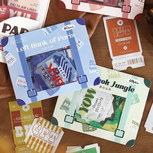 8packs/LOT on the way series stationery sticker Creative decoration DIY PVC sticker