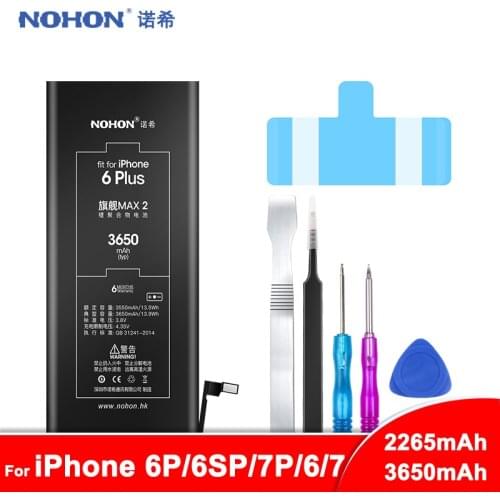 NOHON Original Battery For iPhone 6Plus 6SPlus 7Plus 6 6S 7 Plus Phone Lithium Replacement Bateria For iPhone6 iPhone7 Free Tool