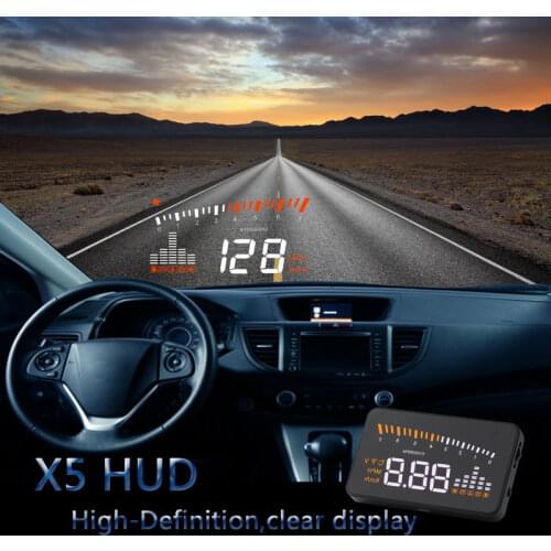 Car Hud Display Projector on-board Computer Auto Obd2 speedometer Projection on Car Glass Windshield Head Up Display Turbo Alarm