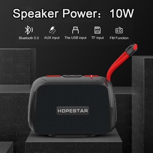HOPESTAR H52 Wireless Speaker Waterproof IPX5 Outdoor Portable Caixa De Som Bluetooth Soundbar Radio Loudspeaker