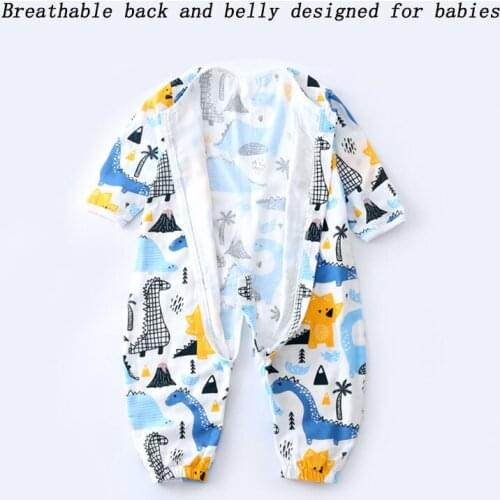 Baby Gauze Sleeping Bag Split-Legged Childrens Spring Summer Cotton Anti-Kicking Quilt Comfortable and Breathable for Newborns