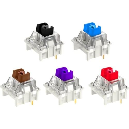 Gaming Mechanical Keyboard 50pcs Linear Tactile Switch for Backlit Keyboard 3 Pin Silent RGB LED SMD for Tablet Desktop Keyboard