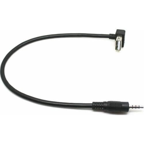 90 degree bend USB female to DC3.5MM public car CD audio cable connection car AUX adapter cable