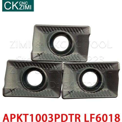 APKT1003PDTR LF6018 APKT 1003 PDTR LF6018 Carbide Inserts milling Inserts CNC Indexable Metal machinery tool for stainless steel