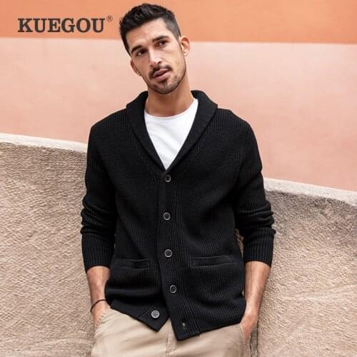 KUEGOU Men's Cardigans