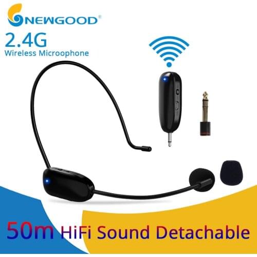 Microphones 2.4G Wireless Microphone For Speech Voice Amplifier Wireless Mic For Loudspeaker Teaching Meeting Guide Mic For PC
