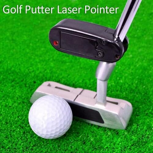 Mini Black Golf Putter Laser Sight Pointer Putting Training Aim Line Corrector Practice Aid Tool Golf Practice Accessories
