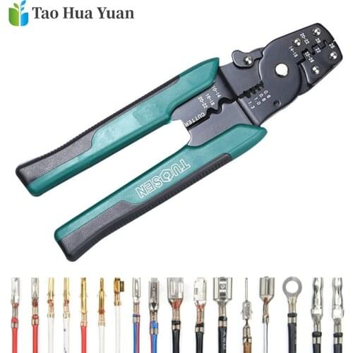 Tao Hua Yuan Multi-functional Decrustation Pliers Wire Stripper Hand Tools Crimper Cable Cutter Stock item Crimping Pliers Tools