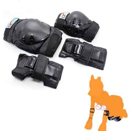 Puppy Play Knee and Elbow Pads Protection Support Guards, Padded Palm Wrist Protective Gear,BDSM Cosplay Game SexToys For Couple