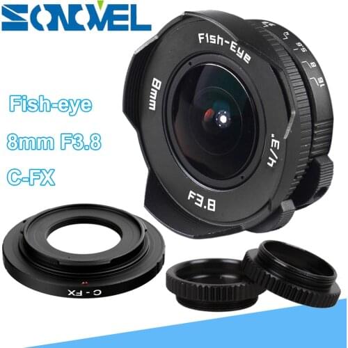 8mm F3.8 Fish-eye CCTV Lens Manual Wide Angle Fisheye Lens Focal length Fish eye Lens Suit For Fuji Fujifilm FX mount