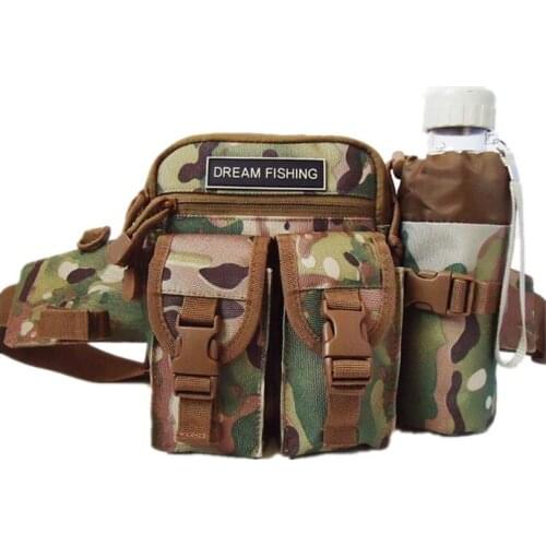 Outdoor Fishing Waist Bag 20cm*16cm*10cm Fishing Tackle Storage Bag Waist Leg Bag for Camping Hiking Cycling Bolsa De Pesca