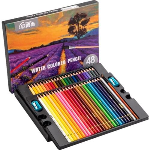 48 72 Professional Oil Watercolor Colored Pencil Set Drawing Sketching Storage Bag Coloured Pencils Back School Coloring Book