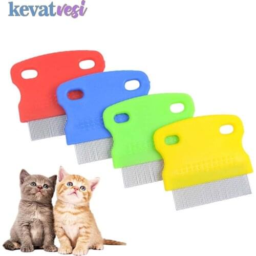 Pet Dematting Comb Removal Lice Flea Brush Pet Hair Combs for Puppy Kitten Massage Grooming Tools Cat Dog Cleaning Supplies