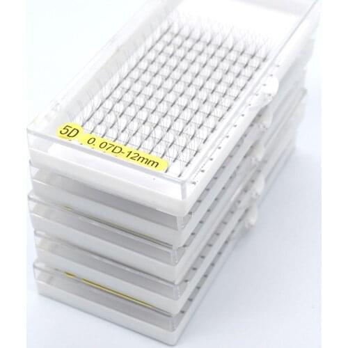 5 cases 12 lines C D Curl Premade Russian Volume Fans 3d/4d/5d/6d Eyelashes Long Stem Lash Pre made Eyelash Extensions Supplies