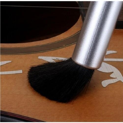 Musical Instrument Wool Cleaning Brush Guitar Ukulele Dust Cleaning Brush Retractable