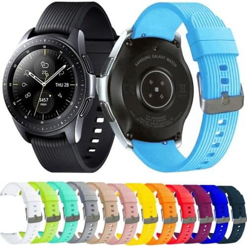 20mm 22mm Silicone Strap for Samsung Galaxy Watch 42 46mm Watch 3 41mm 45mm Band Active Gear S2 S3 Huawei Watch gt Amazfit Strap