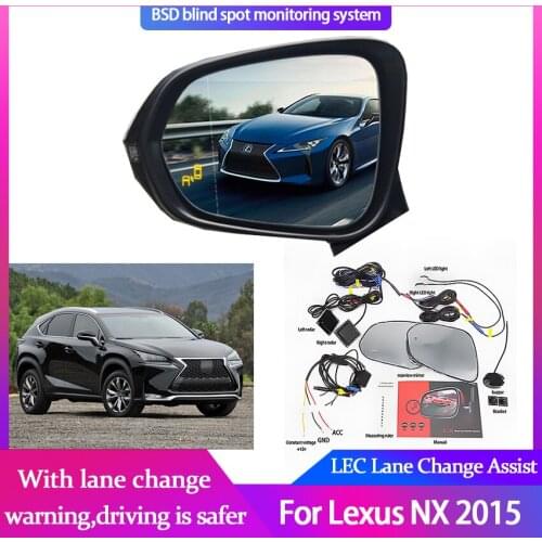 Blind Spot Detection System For Lexus NX 2015 Radar Detection System Microwave Assist Sensor Mirror LED Light Warning