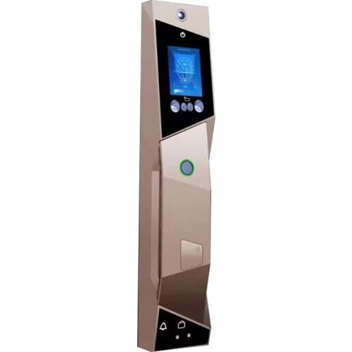 QLEUNG S923MAX Hot Sale Automatic Smart WIFI Face Recognition Palm Finger Print Card Psaaword Camera Doorlock