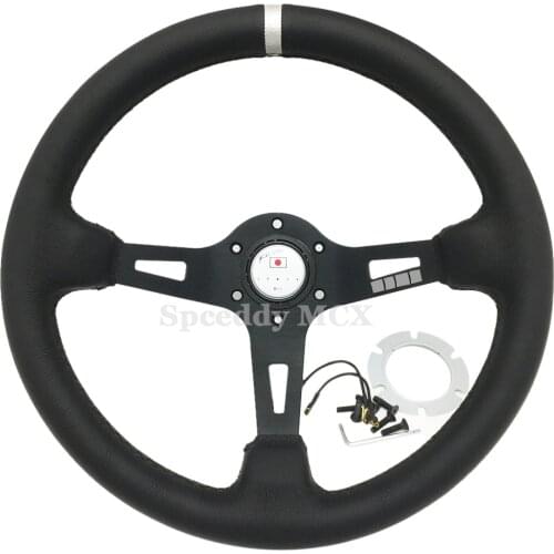 SDAO Japan Racing Steering wheel Sport 13 Inch 330mm Car Sports Steering Wheel Leather for mk6 gti bmw f30