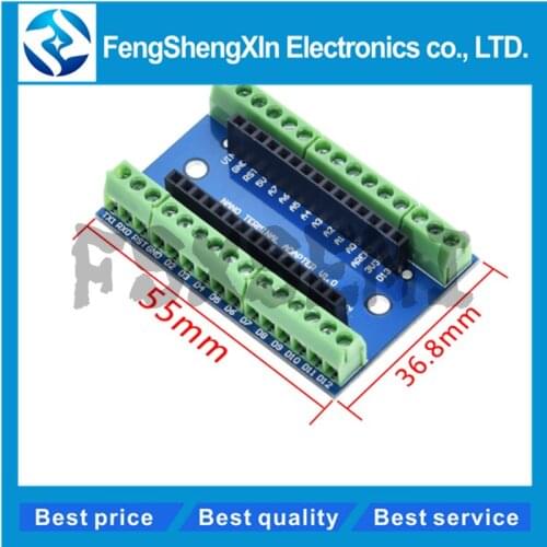 1pcs NANO V3.0 3.0 Controller Terminal Adapter Expansion Board NANO IO Shield Simple Extension Plate For Arduino AVR ATMEGA328P