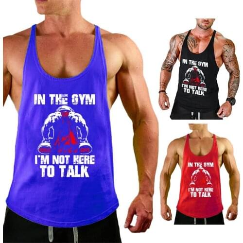 Muscleguys Gym Tank Top Mens Sportswear Undershirt Bodybuilding Tank Top Men Fitness Clothing Y Back Workout Vest Sleeveless Shi