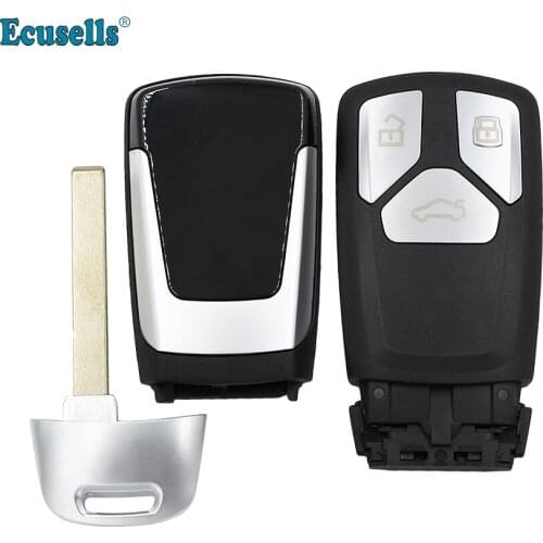 3 Buttons Smart Remote Car Key FOB Shell for Audi TT A4 A5 S4 S5 Q7 SQ7 2017-new with small key