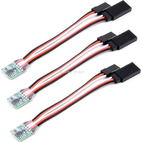 Universal 5~6V 2A Servo Signal Reverser For all servo Auto Detect RC Servo JR Aeroplane V-Tail
