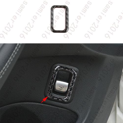 Real Carbon Fiber Rear Trunk Button Cover Frame Trim For Benz GLC Class X205 16