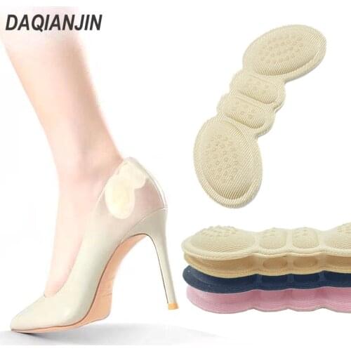 1Pair Women Heel Pads Protective Stickers High Heels Insoles Size Adjust Anti Wear Break Skin Relieve Pain Foot Care Shoe Insert