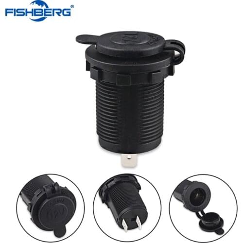 1pc Cigarette Lighter Socket 12V Waterproof Car Boat Motorcycle Cigarette Lighter Sockets Power Plug Outlet