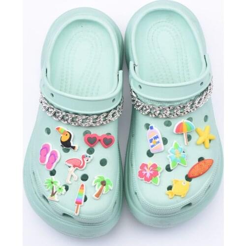 1 Piece Shoe Charms of Shoe Ornaments Novelty Beach Shoes JIBZ Decoration Accessories Shoe Buckle JIBZ Children Party Christmas