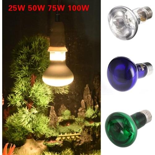 100W Pet Heating Light Bulb Infrared Black Glass Emitter Heat Lamp Bulb For Reptile Animals Heater Brooder Bulbs